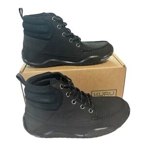 KURU Quest Boots Mens Size 8 Smokestack Black Nubuck Ankle Trail Hiking Comfort